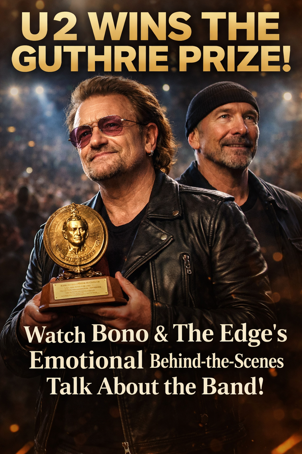 U2 Wins the Guthrie Prize: Watch Bono & The Edge’s Emotional Behind-the-Scenes Talk About the Band
