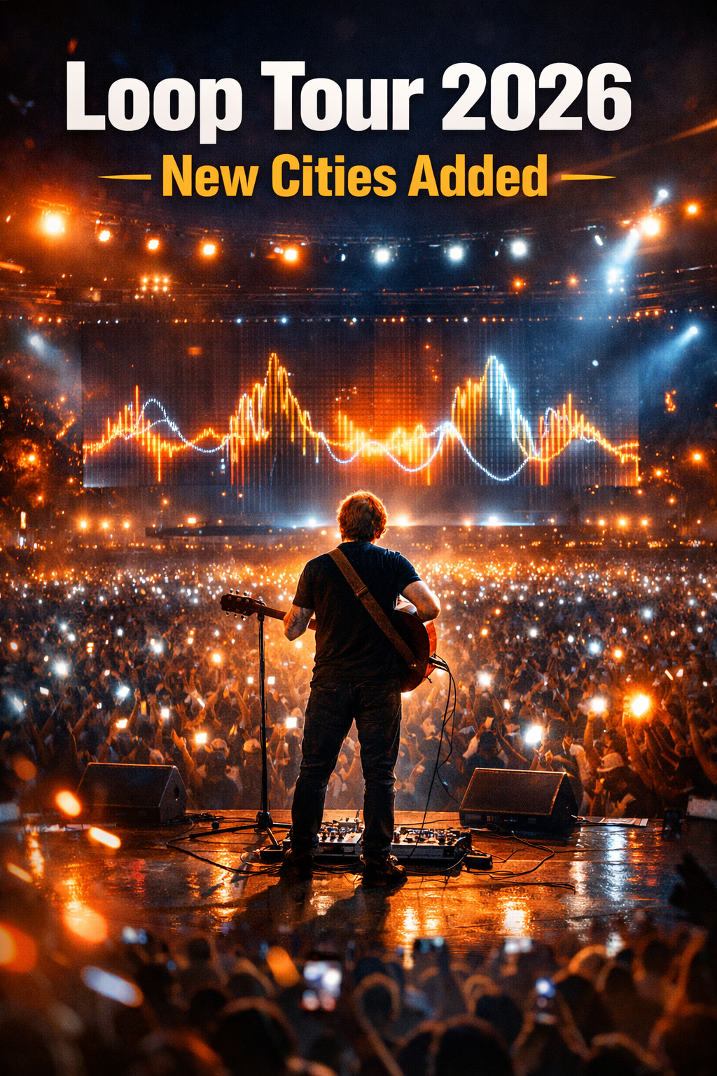 Ed Sheeran Expands 2026 Loop Tour — 7 New Cities Just Dropped (Full Dates & List Below